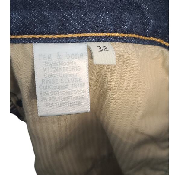 RAG & BONE Fit 1 Extra Slim Jeans In Rinse Selvedge - Picture 8 of 9